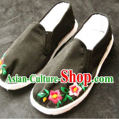 Old China Time All Handmade Chinese Thick Sole Cotton Shoes