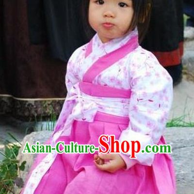 Traditional Chinese Hanfu Clothes Complete Set for Kids