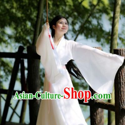 Traditional Ancient Chinese White Hanfu Clothes for Women