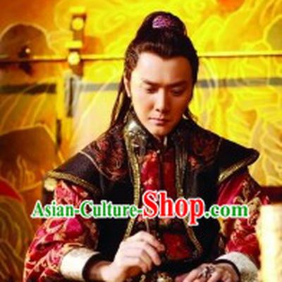 Ancient Chinese King of Lanling Costumes Complete Set for Men