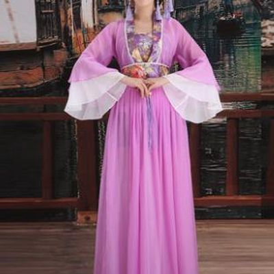 Ancient Chinese Princess Costumes and Headwear Complete Set for Women