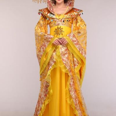 Chinese Classical Imperial Maid Costumes Complete Set for Women