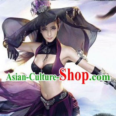 Sexy Swordswoman Costumes Complete Set for Women