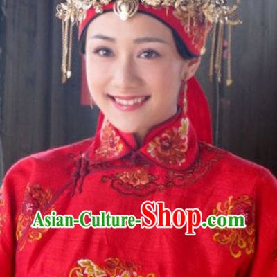 Ancient Chinese Wedding Headwear for Brides