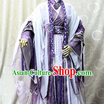 Ancient Chinese Prince Cosplay Costumes Complete Set for Men