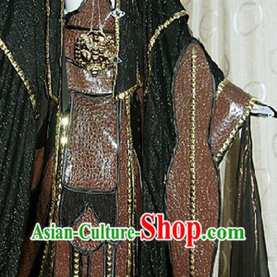 Ancient Chinese Kung Fu Master Cosplay Costumes Complete Set for Men