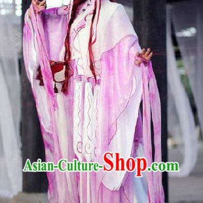 Ancient Chinese Fortune Teller Cosplay Costumes Complete Set