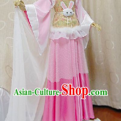 Ancient Chinese Rabbit Princess Cosplay Outfits Complete Set