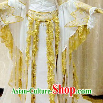 Ancient Chinese Princess Clothing Complete Set with Long Trail