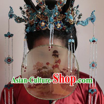 Chinese Marriage Customs Imperial Palace Ming Dynasty Princess Phoenix Wedding Headwear Complete Set