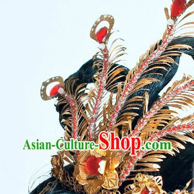 Ancient Chinese Wedding Tradition Phoenix Wedding Hair Accessories Complete Set