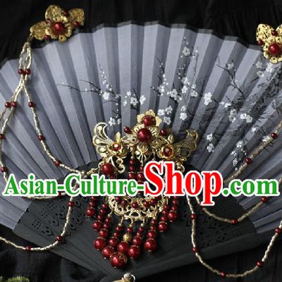 Ancient Chinese Handmade Hair Accessories with Long Tassels