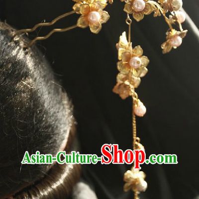 Ancient Chinese Handmade Hair Accessory with Long Tassels
