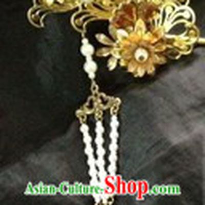 Ancient Chinese Handmade Flower Hair Clasps
