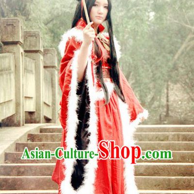 Traditional Chinese Wedding Dress Winter Version Complete Set