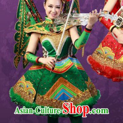 Stage Performance Musician Peking Opera Style Dance Costumes and Hair Accessories for Women