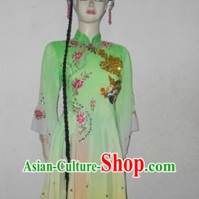 Stage Performance Classical Dancing Costumes and Headwear Complete Set for Children