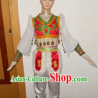 Mongolian Costume and Hat Complete Set for Children