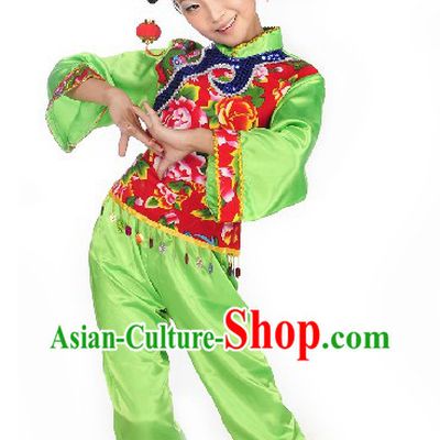 Han Ethnic Stage Performance Costumes for Kids