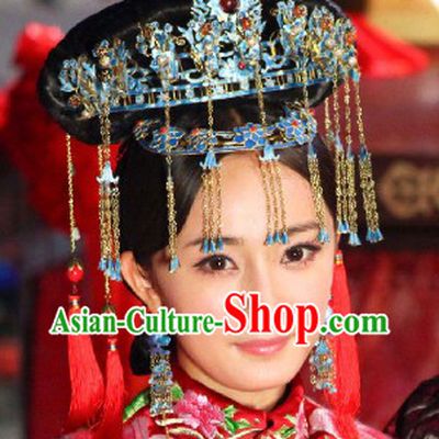 Traditional Chinese Imperial Wedding Hair Accessories and Wig for Women