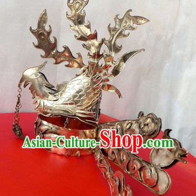 Traditional Chinese Miao Silver Phoenix Headwear