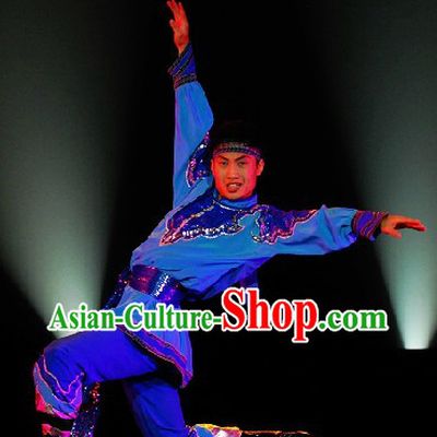 Professional Mongolian Dancing Costumes Competition Outfit for Men