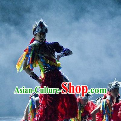 Ethnic Minority Group Dance Costumes for Competition