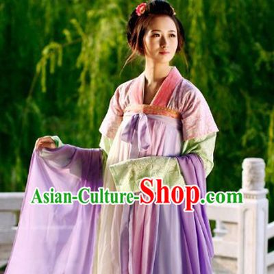 Tang Dynasty Imperial Palace Female Ruqun Clothing and Cape Complete Set for Women