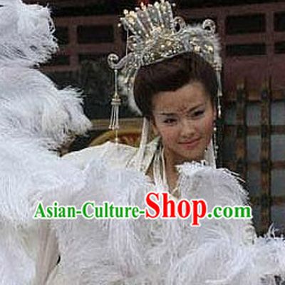 Ancient Chinese Imperial Palace Royal Empress Hair Accessories and Wig Complete Set