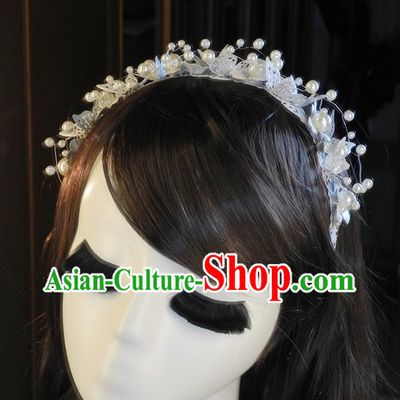 Traditional Chinese Handmade Wedding Customs Brides Barrette Garland