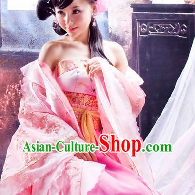 Pink Ancient Lovely Young Beauty Clothes Complete Set