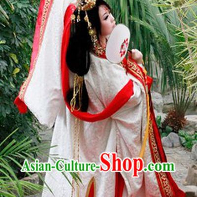 Ancient China Princess COS Costumes and Hair Accessories Complete Set