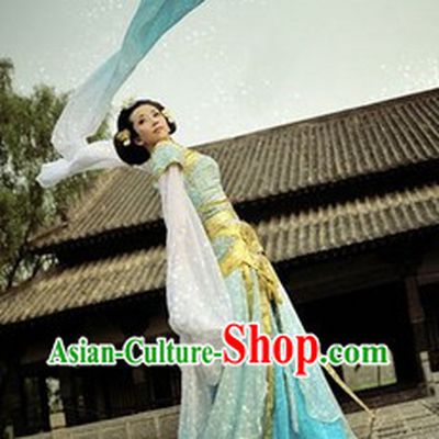 Top Quality Long Sleeve Hanfu Dance Costumes and Accessories Complete Set for Women