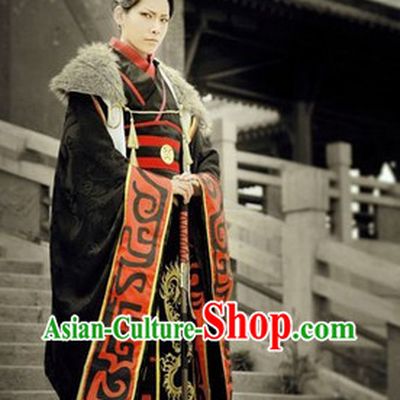 Ancient China Prince Costumes and Hat Complete Set for Men