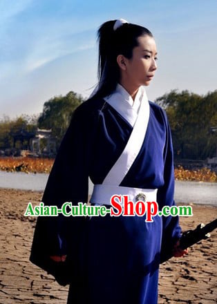 Asian Swordsman Costumes Complete Set for Men