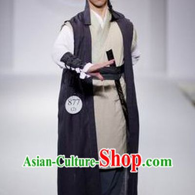 Traditional Chinese Swordman Hero Costumes Complete Set for Men