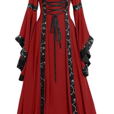 Custom-made Red Long Embroidered Cersei Lannister Costumes of Game of Thrones