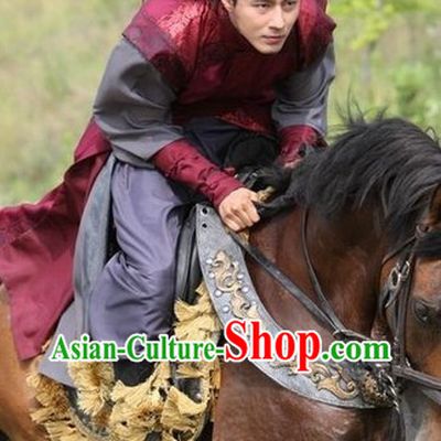 Ancient Korean Imperial Palace General Costumes Complete Set for Men