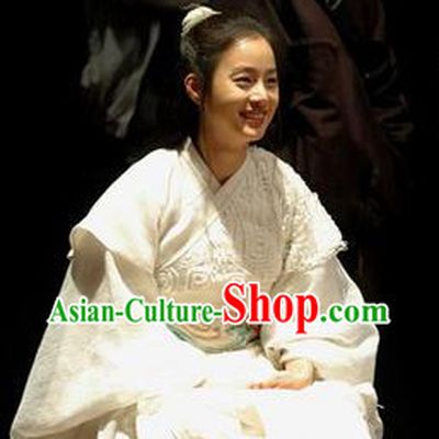 Ancient Korean White Princess Costumes Complete Set for Women