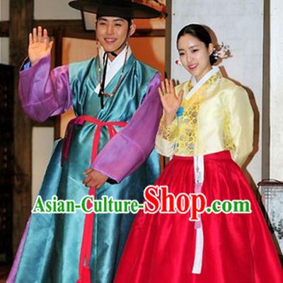 Ancient Korean Imperial Palace Official Hat Clothing Two Complete Sets