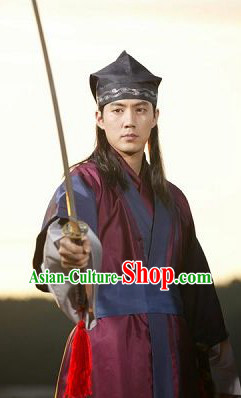 Ancient Korean Knight Costumes Complete Set for Men