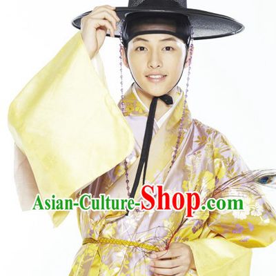 Ancient Korean TV Drama Plays Hanbok Costume Complete Set for Men