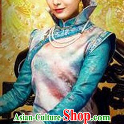 The Noble High Collar Blue Imperial Princess Clothing Complete Set