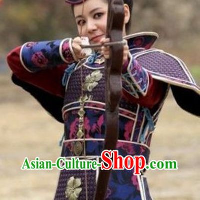 Ancient Chinese Archer Costumes and Headdress