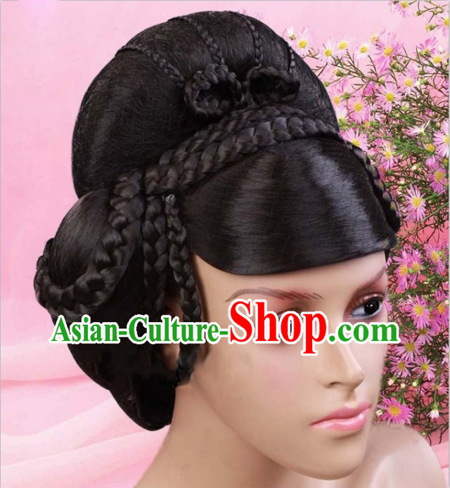 Ancient Chinese Black Empress Wig Set