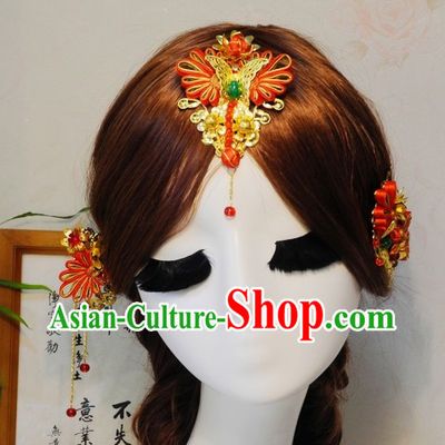 Traditional Chinese Bridal Hair Accessories for Weddings