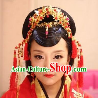 Traditional Chinese Hair Accessories Phoenix Coronet for Weddings and Formal Occasions