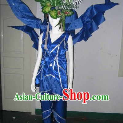 Traditional Chinese Modern Forest Dance Costumes Complete Set