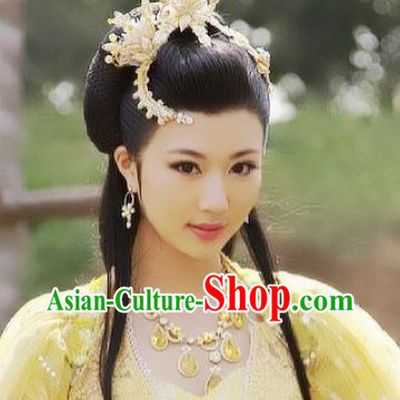 Traditional Chinese Fairy Headdress and Necklace Set