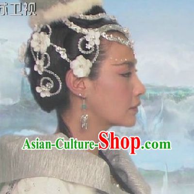 Traditional Ancient Chinese Chang'e Fairy Headdress and Wig Set